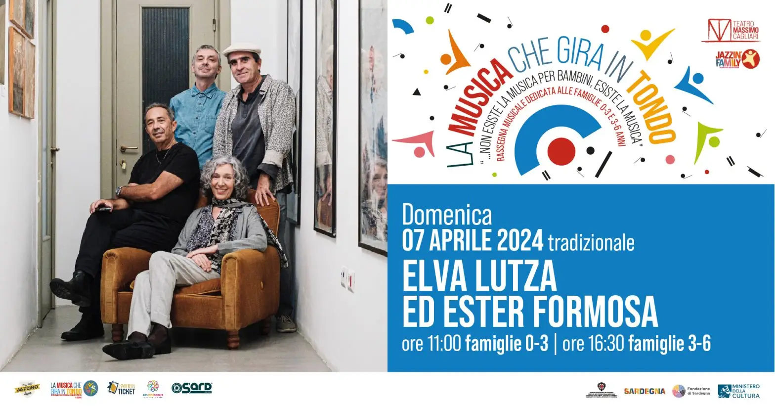 LA MUSICA CHE GIRA IN TONDO – Elva Lutza ed Ester Formosa – Fascia 3-6 anni