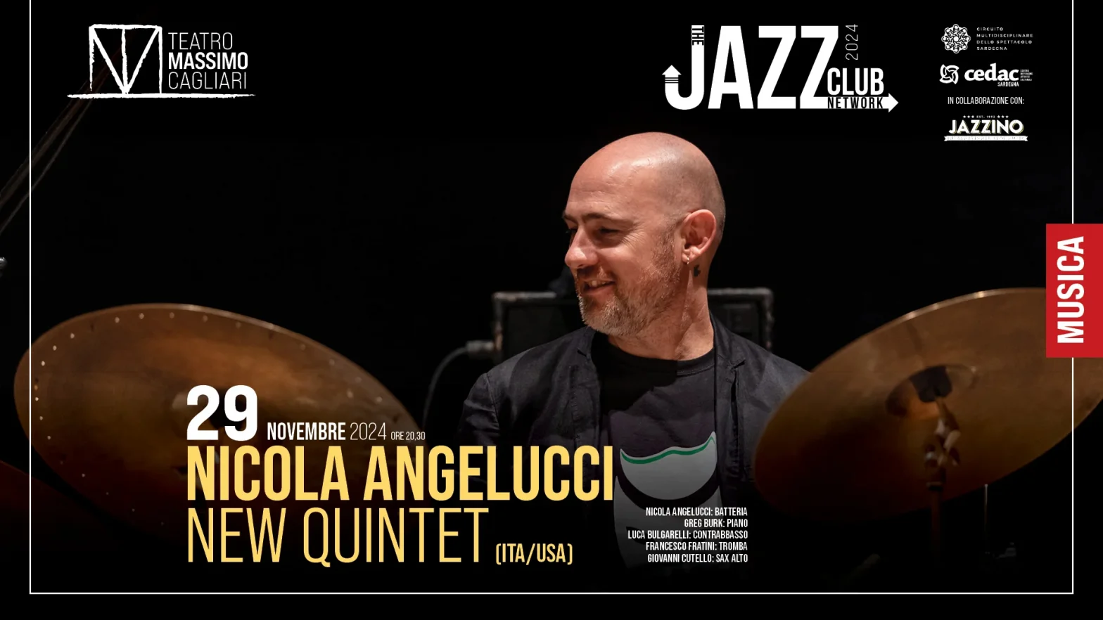 Nicola Angelucci New Quintet @ Teatro Massimo – TJCN