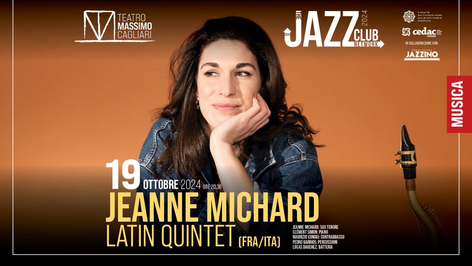 Jeanne Michard Latin quintet @ Teatro Massimo – TJCN