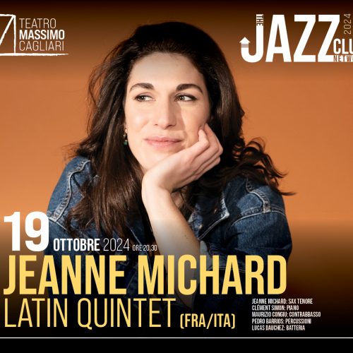 Jeanne Michard latin quintet il 19 ottobre. The jazz club network al Teatro Massimo. Cagliari