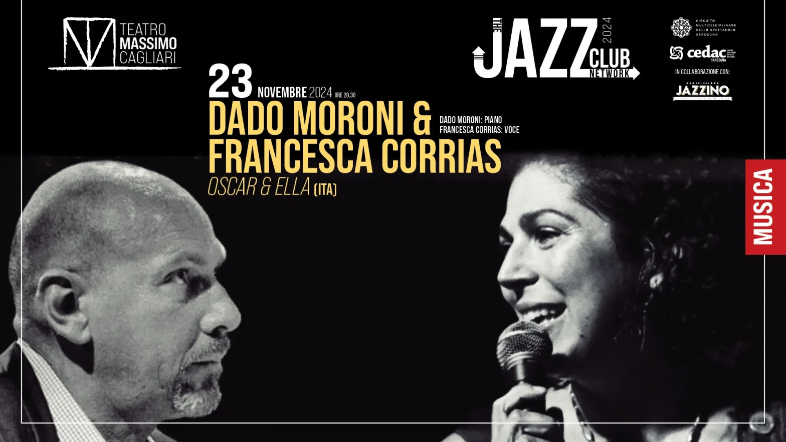 Dado Moroni & Francesca Corrias @ Teatro Massimo – TJCN