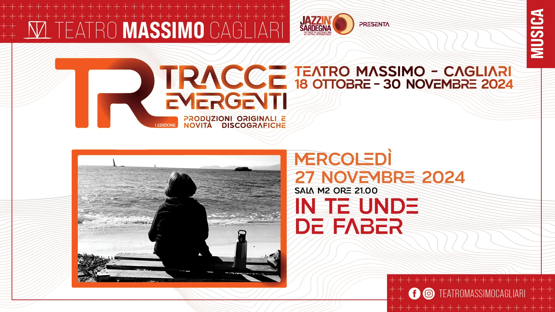 In te Unde De Faber live al Teatro Massimo - Tracce Emergenti - il nuovo panel del Festival Jazz in Sardegna