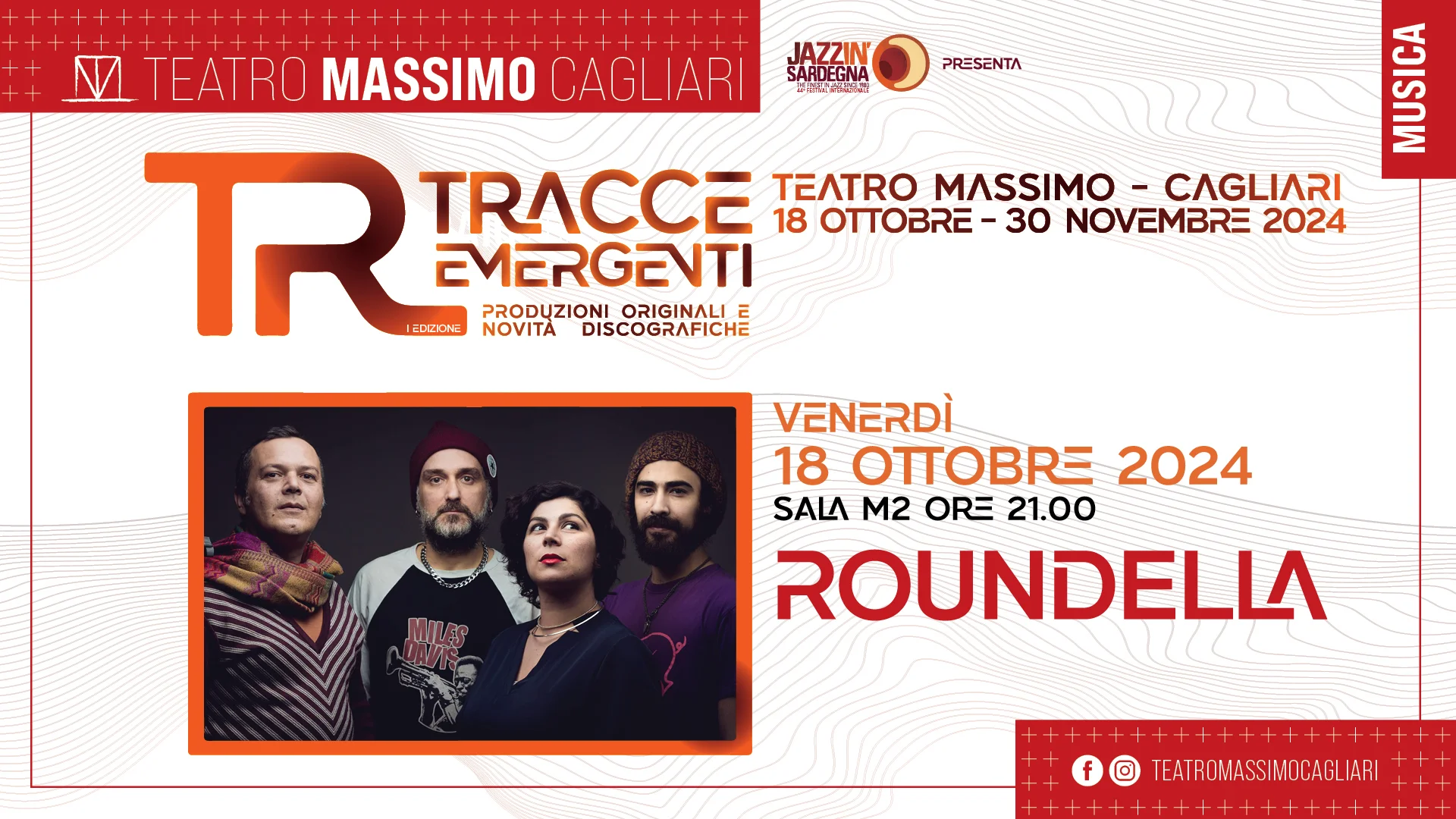 ROUNDELLA live al Teatro Massimo - Tracce Emergenti - il nuovo panel del Festival Jazz in Sardegna