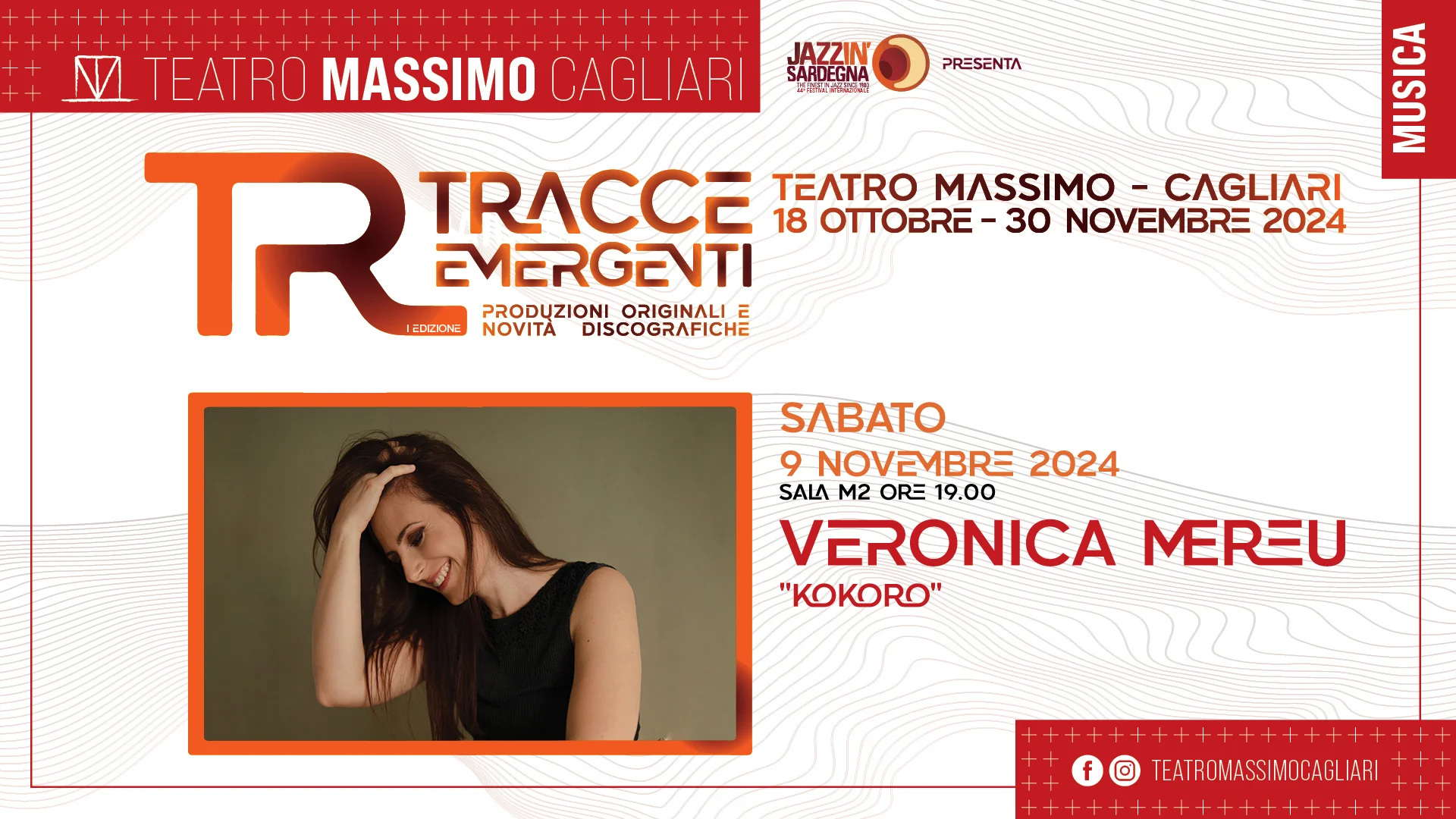 Veronica Mereu Kokoro live al Teatro Massimo - Tracce Emergenti - il nuovo panel del Festival Jazz in Sardegna